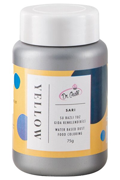 Dr. Gusto Gıda Boyası Su Bazlı Toz Sarı 75 gr