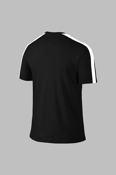 POSEIDON STORM Μαύρο ανδρικό μπλουζάκι Dri-Fit - για πεζοπορία και τζόκινγκ, S-3XL, κοντομάνικο