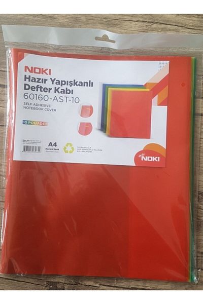 Noki Ready Adhesive Cover Notebook Case 10 Pieces Colorful 60160-ast-10 (1 Pack of 10 Pieces)
