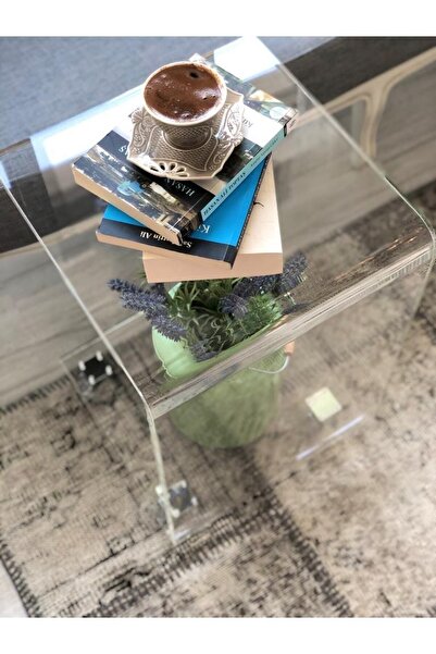 birnur Pleksi Büyük Yan Sehpa