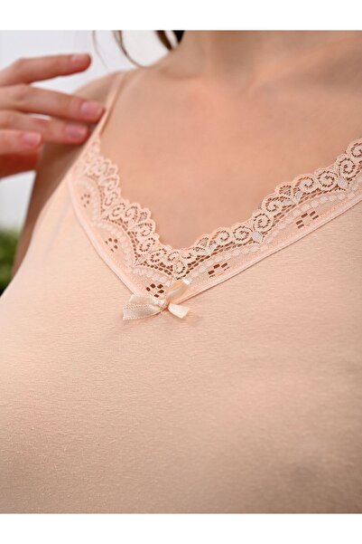 KUZEY EKSPRES 4 Piece Lace Detailed Undershirt