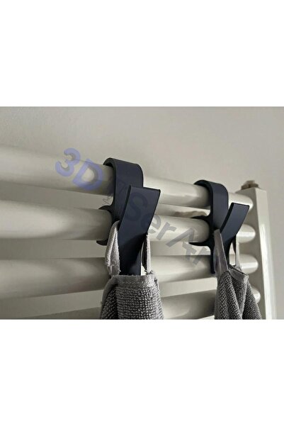 3D SerArt Havlupan Askısı 2 Adet Havlu ve Bornoz Askılık