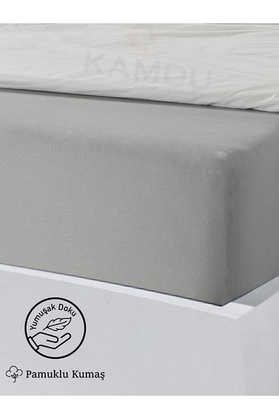 HepsibiGüzel Double Cotton King Size Bed Sheet - 180X200Cm (30cm Depth) | Pillow Case with Gift |