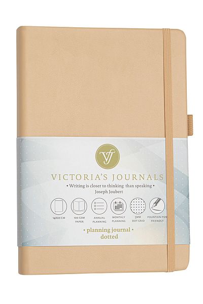 Victoria's Journals Venzi - Caiet Hardcover Nedatat Frunze Groase Punctat 14x20 Cm