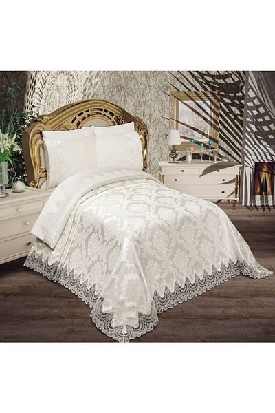 hourglass store قطع قطنية، طقم بيكيه فرنسي مزدوج