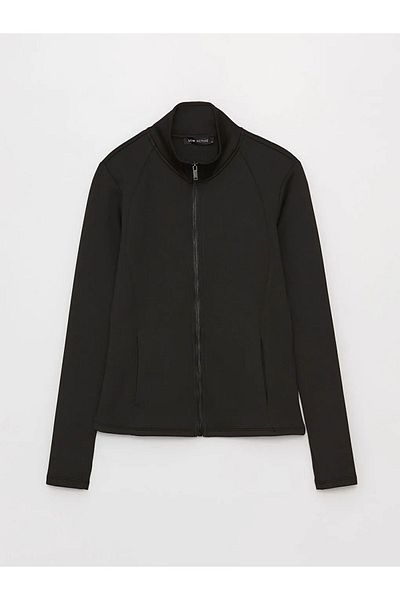 LC Waikiki Γυναικείο φούτερ με φερμουάρ LCW Active Stand Collar Μακρυμάνικο