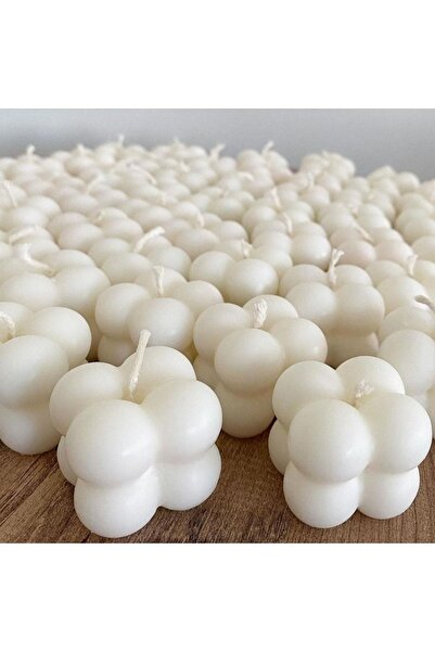 SOLİN HOME DEKORASYON Mini Bubble 50 Adet Beyaz