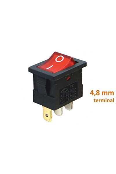 Maflen Aç/kapa 1/0 Çıt/çıt 220v Kırmzı Işıklı Anahtar Tip04-s3203 1 Adet