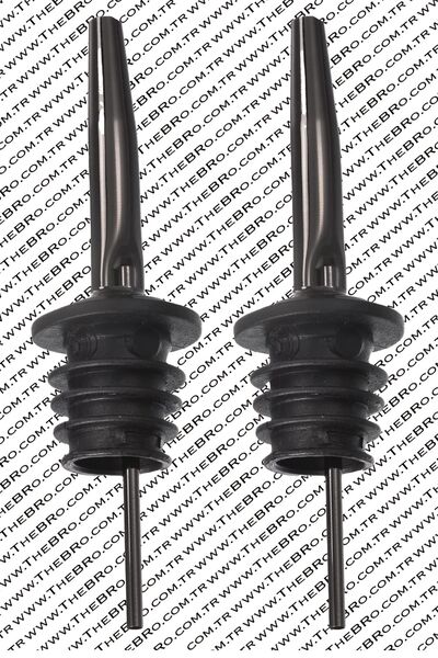 TheBRo 2 Adet Parlak Siyah Paslanmaz Çelik Şişe Dökücü-şişe Tıpası