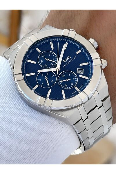 Romanson Function 5 Atm Waterproof Steel Band Steel Case Men's Wristwatch 154204