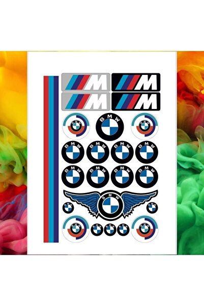 sticker خوذة دراجة نارية Bmw زرقاء - زجاج خلفي للسيارة، ملصق للهاتف المحمول