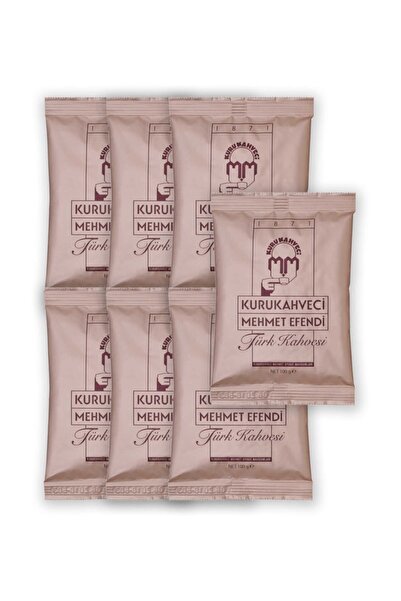 Mehmet Efendi كوروكاهفيسي محمد أفندي قهوة تركية 100 جرام عبوة فويل × 7 قطع8690627021209