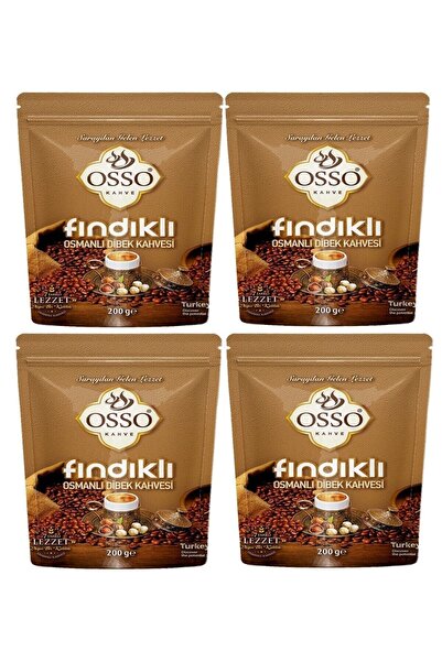 OSSO KAHVE OSSO FINDIKLI OSMANLI DİBEK KAHVESİ 4x200gr