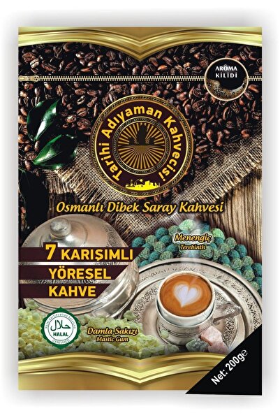 Tarihi Adıyaman Kahvecisi Damla Sakızlı Dibek Kahvesi 200 G*4