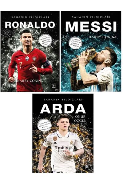Genel Markalar Futbol Sahanın Yıldızları RONALDO - MESSİ - ARDA ( Poster Stic...