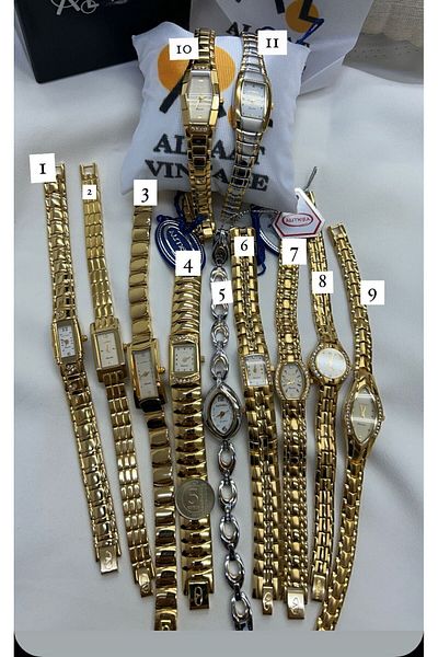 Almera Vintage Gold Women's Watches(3-4-5-10-11 Available)