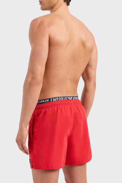 Emporio Armani Logo Banded Pocketed Swimsuit Short Men211740 4R432 00774