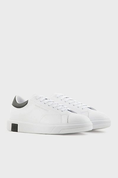 Armani Exchange Genuine Leather Sneaker Shoes with Logo Men's SHOES XUX123 XV534 K488
