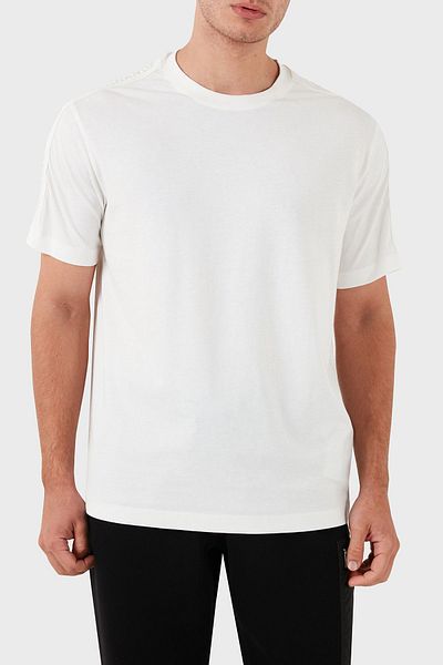 Armani Exchange Ανδρικό μπλουζάκι από βαμβακερό λαιμό ποδηλάτου - 6DZTLA ZJ9JZ 1116