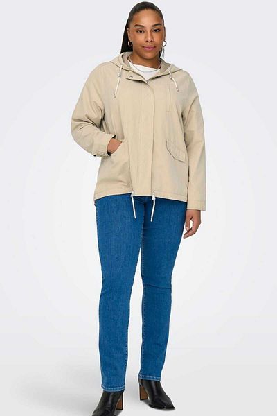 ONLY Палто с качулка Carmakoma Carskylar голям размер - COAT 15311588
