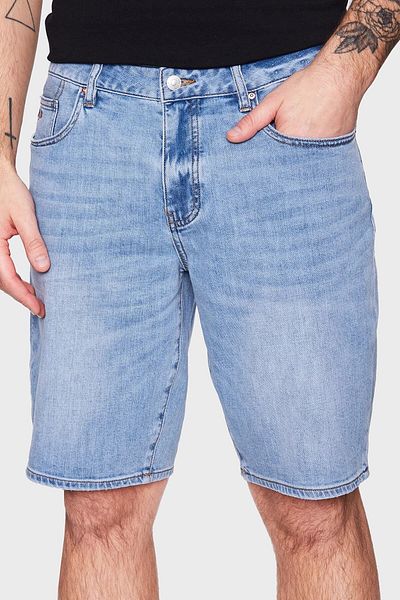 Armani Exchange Cotton Flexible Slim Fit Denim Bermuda Ανδρικά Bermuda 3rzj65 Z3ugz 1500