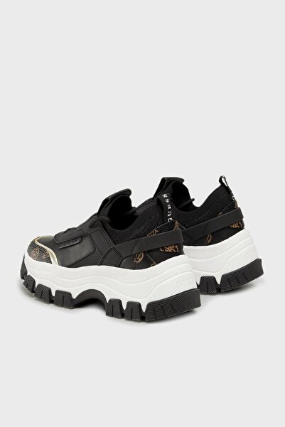 Guess Braydın Kalın Taban Sneaker Ayakkabı Ayakkabı Fl8byd Smf12 Blkbr