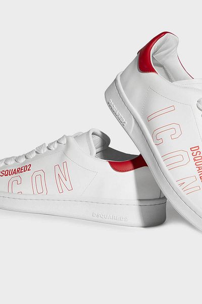 DSquared2 Genuine Leather Sneaker Shoes with Logo Men's SHOES SNM017501 502228 M244