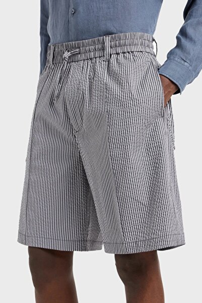 Emporio Armani Ριγέ Seersucker Relaxed Fit Κοντό Ανδρικό SHORT 3D1PE2 1NPIZ 06F8