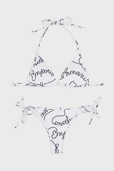 Emporio Armani Μπικίνι με μοτίβο Halter Ελαφρώς γεμιστό τρίγωνο μπικίνι 262671 3R310 10410