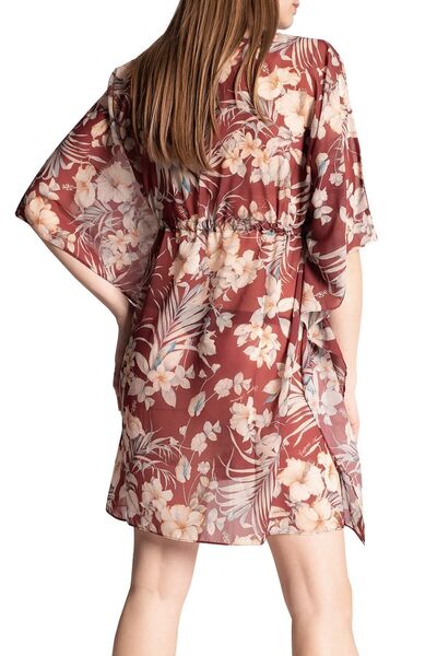 Emporio Armani Rochie mini cu decolteu în V cu imprimeu floral Rochie pentru femei S 262663 1p316 03956