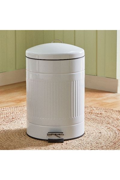 Home Box سلة مهملات معدنية بدواسة - 20 لتر