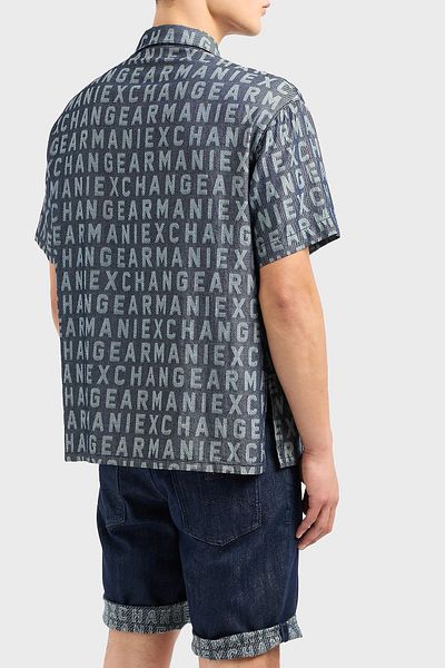 Armani Exchange Men's Regular Fit Short Sleeve Shirt - 3DZCD4 Z1WAZ 05HC