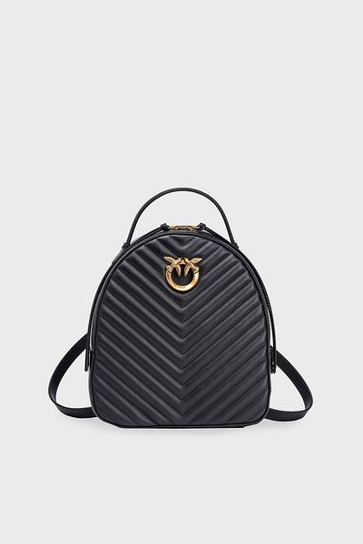 PİNKO Batoh z pravé kůže s logem Pinko BACKPACK 102530   A1J2 Z99Q