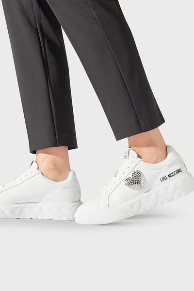 Love Moschino Thick Sole Logo Sneakers - Shoes Ja15014G1Iia0100