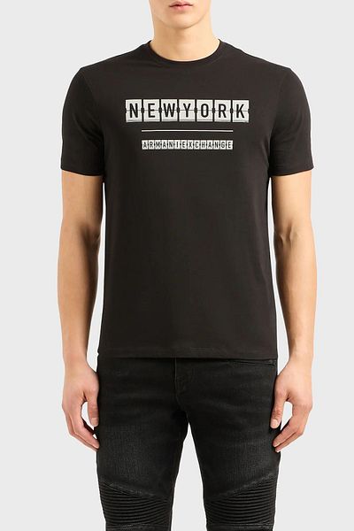 Armani Exchange Crew Neck CoTTon Men's T-ShiRT - Regular Fit T-ShiRT 3DZTHE ZJH4z 72AC