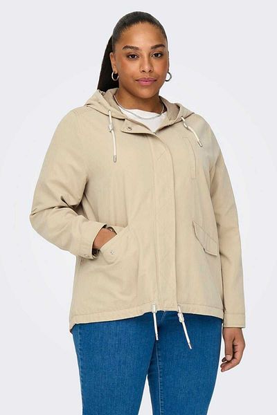 ONLY Палто с качулка Carmakoma Carskylar голям размер - COAT 15311588