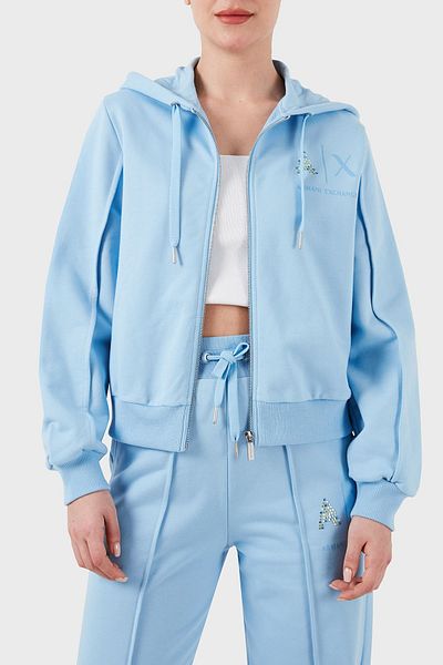 Armani Exchange Zippered Hooded Regular Fit Sweat SWEAT 3DYM33 YJFEZ 15DD