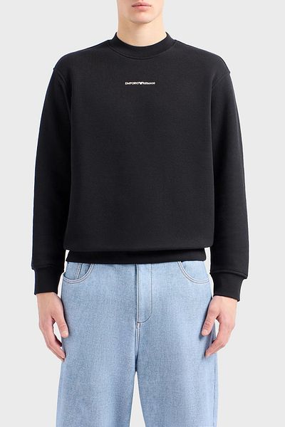 Emporio Armani Cotton Regular Fit Crew Neck Sweat Men's SWEAT 3D1MEC 1JODZ 0033