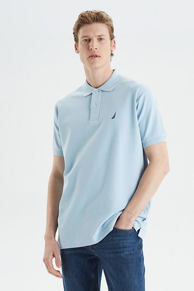 Nautica Ανδρικό μπλουζάκι πόλο - Classic Fit, 100% βαμβάκι, με κουμπιά επάνω, K35000T 4FS