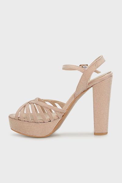 Lela Platform Heeled Glitter Shoes - SHOES34718407023