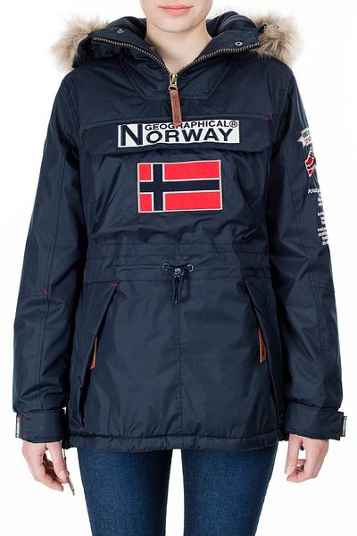 Norway Geographical Parka pentru exterior cu glugă, albastru marin, pentru femei, Bridget