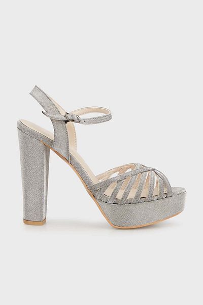 Lela Pantofi cu sclipici cu toc cu platforma - PANTOFI34718407023
