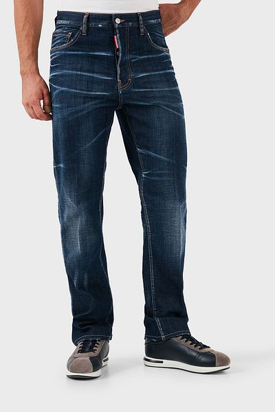 DSquared2 Men's Jeans - Stretch Cotton, Regular Fit, Regular Waist, Pipe Leg S74Lb1422 S30342 4