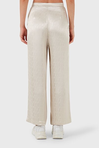 Armani Exchange High Waist Jacquard Wide Leg Trousers - Pant 6DYP19 YN3VZ 1998