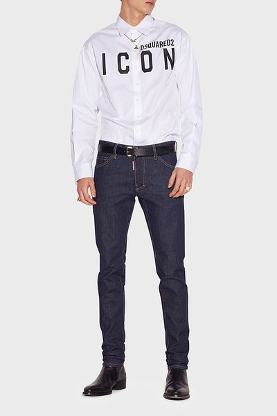 DSquared2 Cool Guy Stretch Cotton Skater Skinny Fit Jeans Men's JEANS PANT S79LA0054 S30595 470
