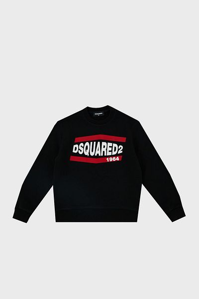 DSquared2 Βαμβακερό Παιδικό Φούτερ με λαιμόκοψη - DQ0208 D002Y