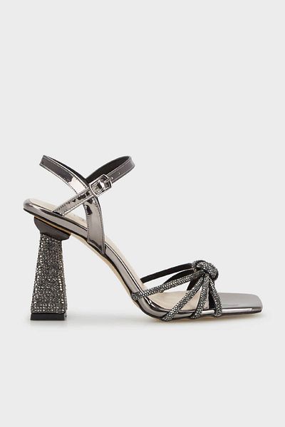 Lela Pantofi rochii de seara cu detaliu de piatra pe toc PANTOFI 347201