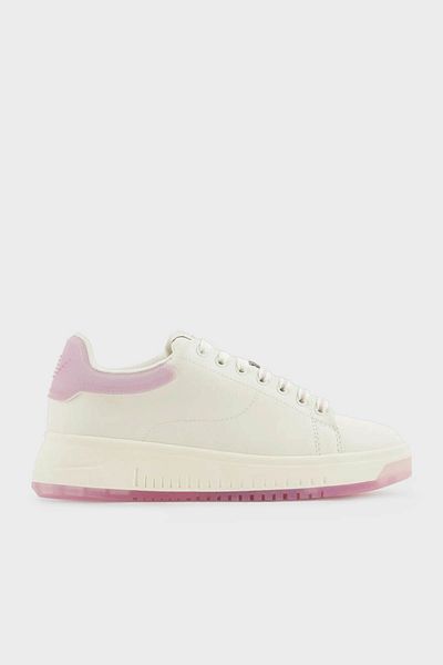 Emporio Armani Logo Leather Sneaker Shoes SHOES X3X024 XR128 C659