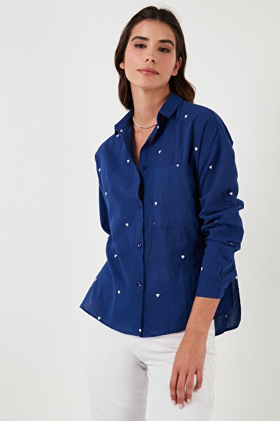 Lela Сорочка з серцем, бавовняна, регулярного крою, з однією кишенею СОРОЧКА 514303917