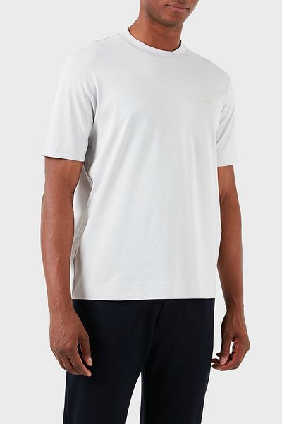 Emporio Armani Tricou cu decolteu rotund 100% bumbac, cu croiala normala, pentru barbati 3D1TH3 1JOCZ 06H9